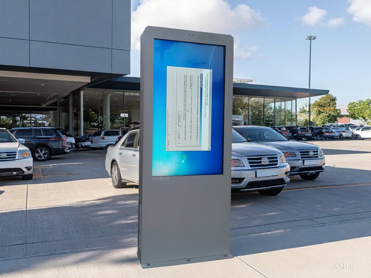 suntunesignage's tweet image. Outdoor LCD signage enhances trade shows with vibrant booths and interactive displays 🛒 #TradeShowTech #OutdoorMarketing #LCDInnovation