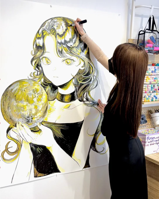 YouTube配信しながら家の壁に描きました 