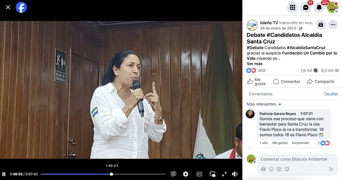 #Galapagos #SantaCruz #Boicot #BusElectrico

El boicot al bus eléctrico fue una oferta de campaña por la Alcaldía de Santa Cruz de Fanny Uribe 
(hilo, largo como un palangre)

Fanny Uribe, como candidata a la Alcaldía de Santa Cruz, ofreció en enero del 2023, revisar el contrato