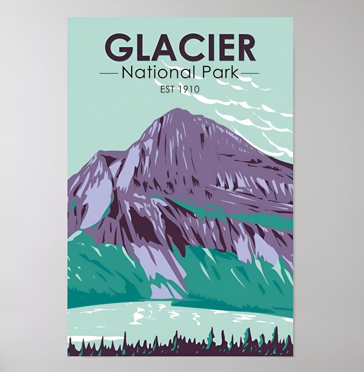 sharints's tweet image. Vintage Glacier National Park Hidden Lake print—perfect for travel &amp;amp; nature lovers. #MontanaArt #HiddenLake #NationalParks

Check it out: zazzle.com/z/o0ec494e?rf=…