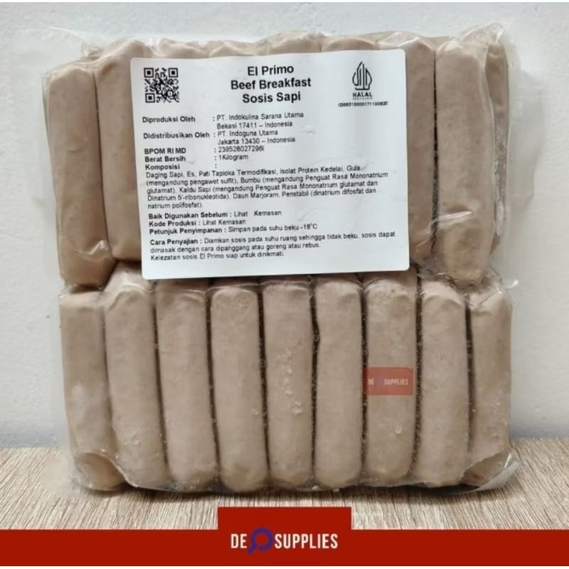 infohots's tweet photo. Cek El Primo Beef Breakfast Sausage Bratwurst 1kg - Sosis Sapi Hotel Halal
 dengan harga Rp96.500. Dapatkan di Shopee sekarang! https://t.co/X1aXm0qHVo https://t.co/HFyPSAvkon