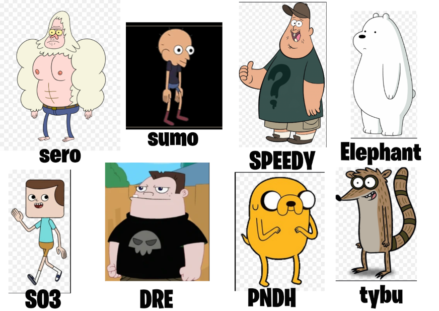 RUMBLE PLAYERS AS CARTOON CHARACTERS (PART 1)