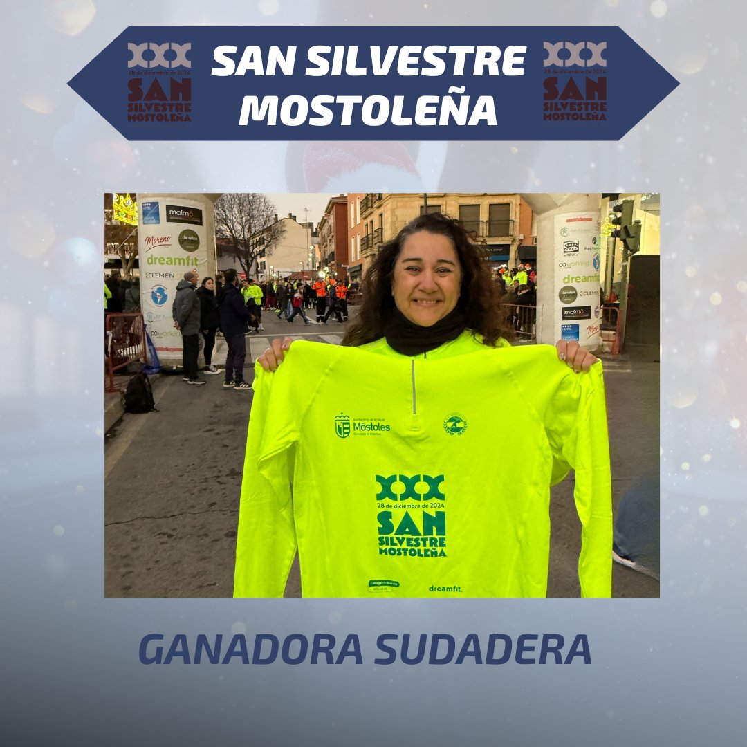 🎉 ¡Ya tenemos ganadora del 𝐬𝐨𝐫𝐭𝐞𝐨 𝐝𝐞 𝐥𝐚 𝐬𝐮𝐝𝐚𝐝𝐞𝐫𝐚 𝐨𝐟𝐢𝐜𝐢𝐚𝐥 𝐝𝐞 𝐥𝐚 𝐒𝐚𝐧 𝐒𝐢𝐥𝐯𝐞𝐬𝐭𝐫𝐞 𝐌𝐨𝐬𝐭𝐨𝐥𝐞ñ𝐚 𝟐𝟎𝟐𝟒 
⁣
🥳 𝐅𝐞𝐥𝐢𝐜𝐢𝐝𝐚𝐝𝐞𝐬 𝐚 𝐍𝐮𝐫𝐢𝐚 por llevarse esta increíble sudadera que representa el espíritu de nuestra carrera. 

⁣