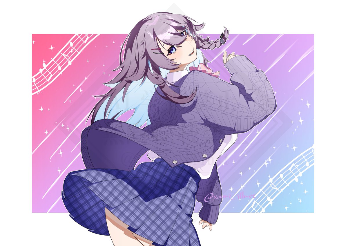 yami__illust's tweet photo. ❄💜
 #Bora_art https://t.co/otPb1R710k