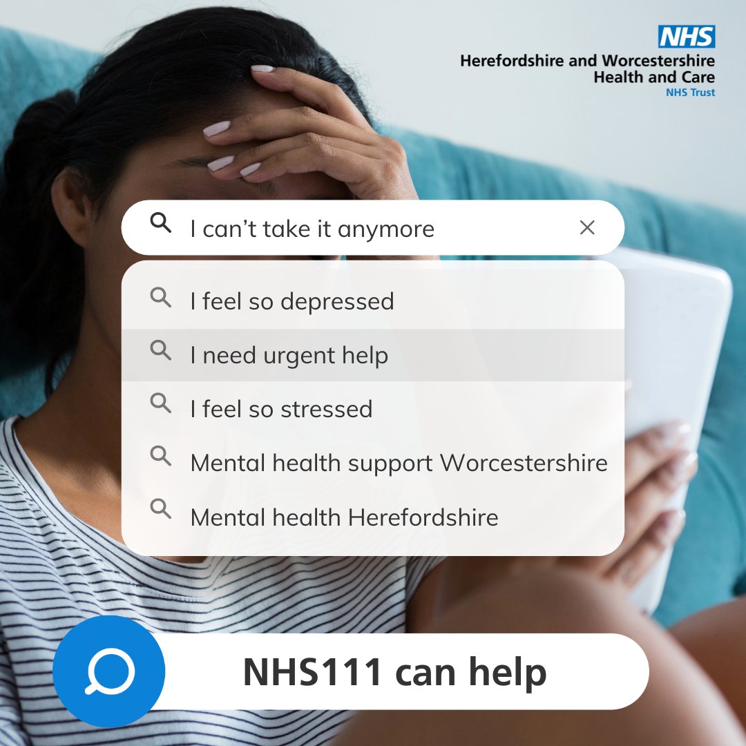 This time of year can be tough. If you need us, we're here 24 hours a day to provide urgent mental health advice and support. Call NHS 111 and select the mental health option.

For details of alternative support, visit: hacw.nhs.uk/news/mental-he…