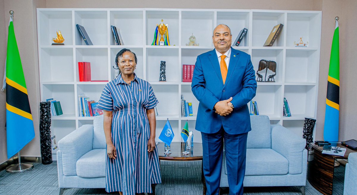 UN Resident Coordinator in Tanzania <a href="/susannamondo/">Susan Namondo Ngongi</a> has presented her credentials to the Minister of <a href="/mfa_tanzania/">MFA Tanzania</a>, reaffirming the UN's commitment to supporting #Tanzania’s development priorities and accelerating progress on the #SDGs 🤝

📷 <a href="/mfa_tanzania/">MFA Tanzania</a>