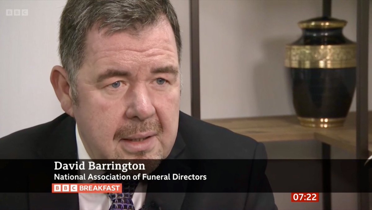 NAFD_UK's tweet image. This morning, @NAFDCEO Andrew Judd and Past President @DBarringtonFD have been on BBC Breakfast talking about the new #death certification laws that have created additional delays and anxieties for #bereaved families. watch from 07.20: bbc.co.uk/programmes/b00…
