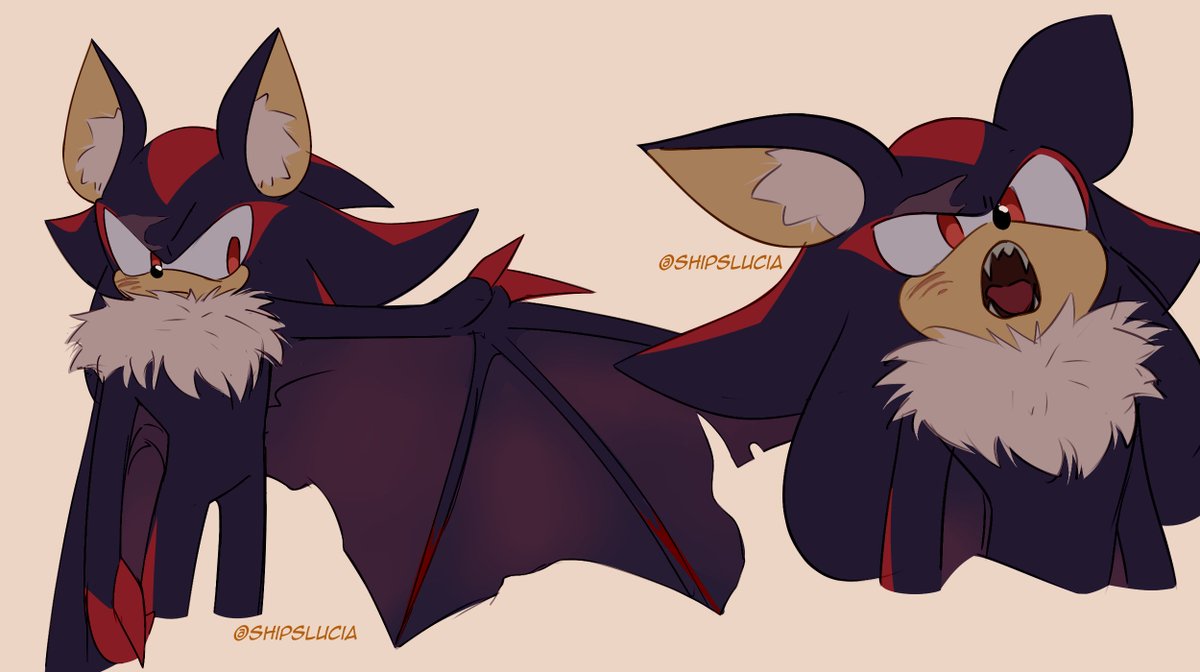 ShipsLucia's tweet photo. Idk, BUT if I'd chosen to made them as grown ups☝️
 #sonadow #bat #wolf https://t.co/SgUGo4e5gM
