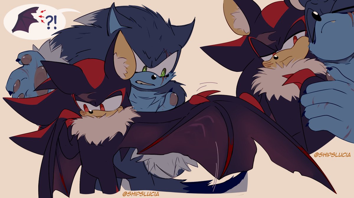 ShipsLucia's tweet photo. Idk, BUT if I'd chosen to made them as grown ups☝️
 #sonadow #bat #wolf https://t.co/SgUGo4e5gM