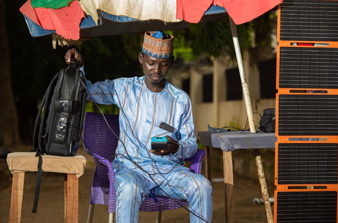 Iressng's tweet image. Your portable powerhouse! The IRESS Solar Inverter Backpack is keeping businesses running, one charge at a time. Promoting Employment, and Reducing Cost of Doing Business. #PowerUp #SolarSolutions #IRESSBackpack #HustleReady