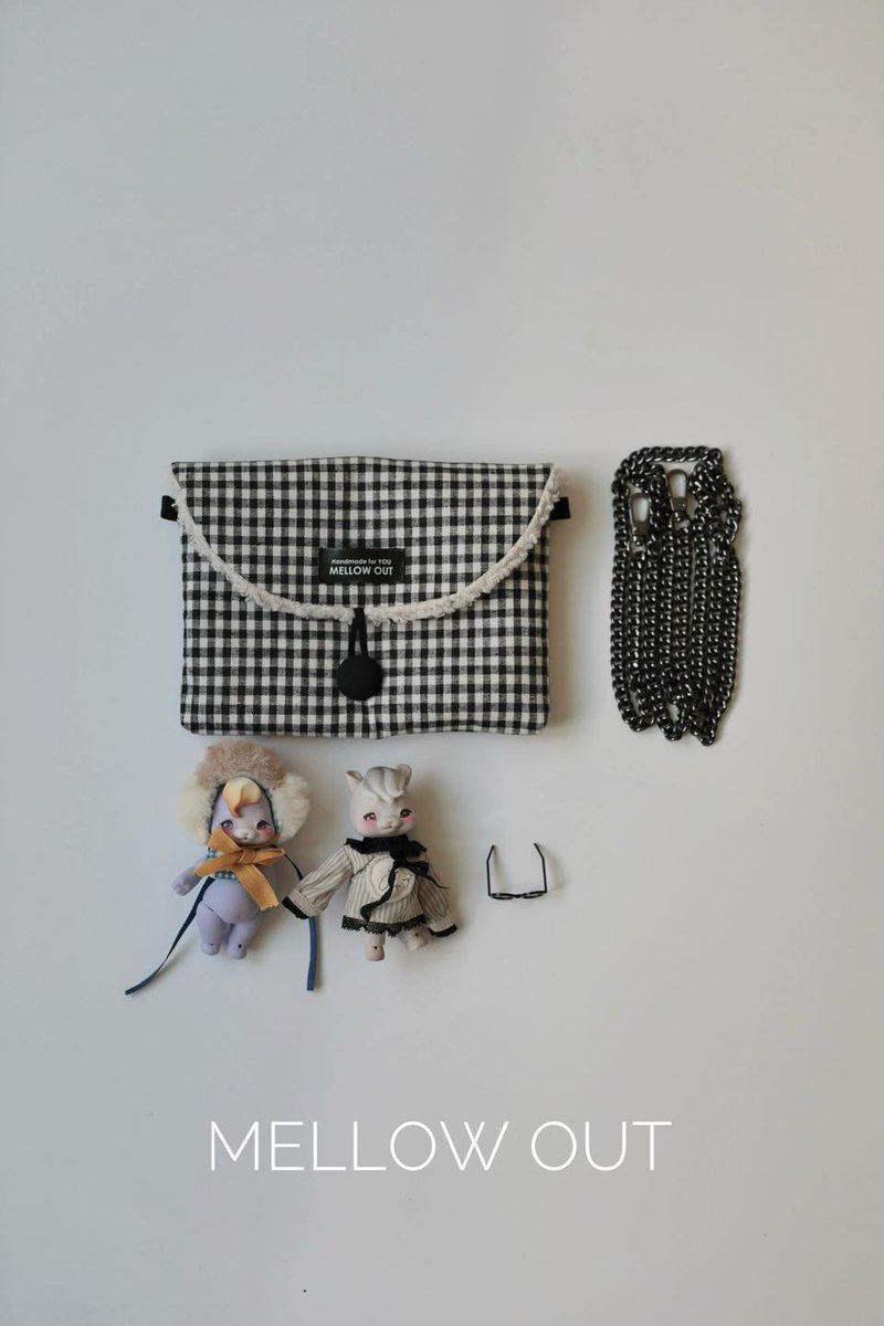 Mini check bag for small cutie 

#kumukuku #cocoriang