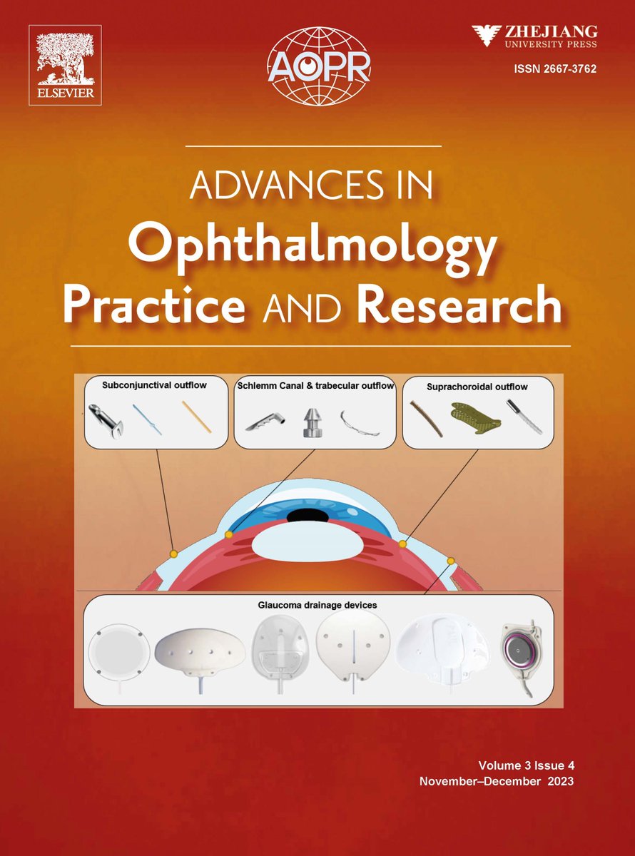 #AOPR #ophthalmology📷 📷Advances in Ophthalmology Practice and Research Volume 3, Issue 4-2023 issue of AOPR is released! Each article is free to access! Welcome to read!
@ELS_Ophthal 
sciencedirect.com/journal/advanc…