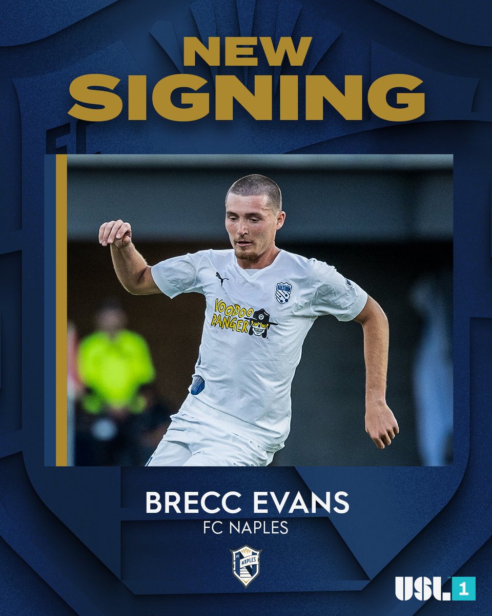 Bringing that 𝙬𝙞𝙣𝙣𝙞𝙣𝙜 𝙢𝙚𝙣𝙩𝙖𝙡𝙞𝙩𝙮 to Naples 🏆

<a href="/fcnaples_/">FC Naples</a> have signed center-back <a href="/brecc_e/">Brecc Evans</a> ahead of the 2025 season!

✍️ bit.ly/3ZQi2Zw