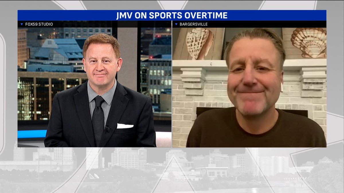 ChrisHaganIndy's tweet image. Watch as @JMV1070 tries to force a smile after today’s Colts performance. Tune in to @FOX59 Sports Overtime now!