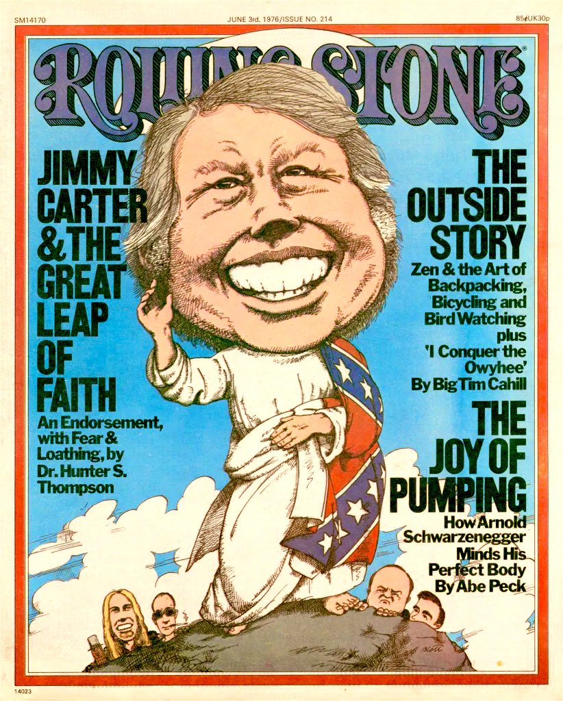 I liked Jimmy Carter the first time I met him, and in the two years that have passed since that Law Day in Georgia I have come to know him a hell of a lot better than I knew George McGovern at this point in the ’72 campaign, and I still like Jimmy Carter. He is one of the most
