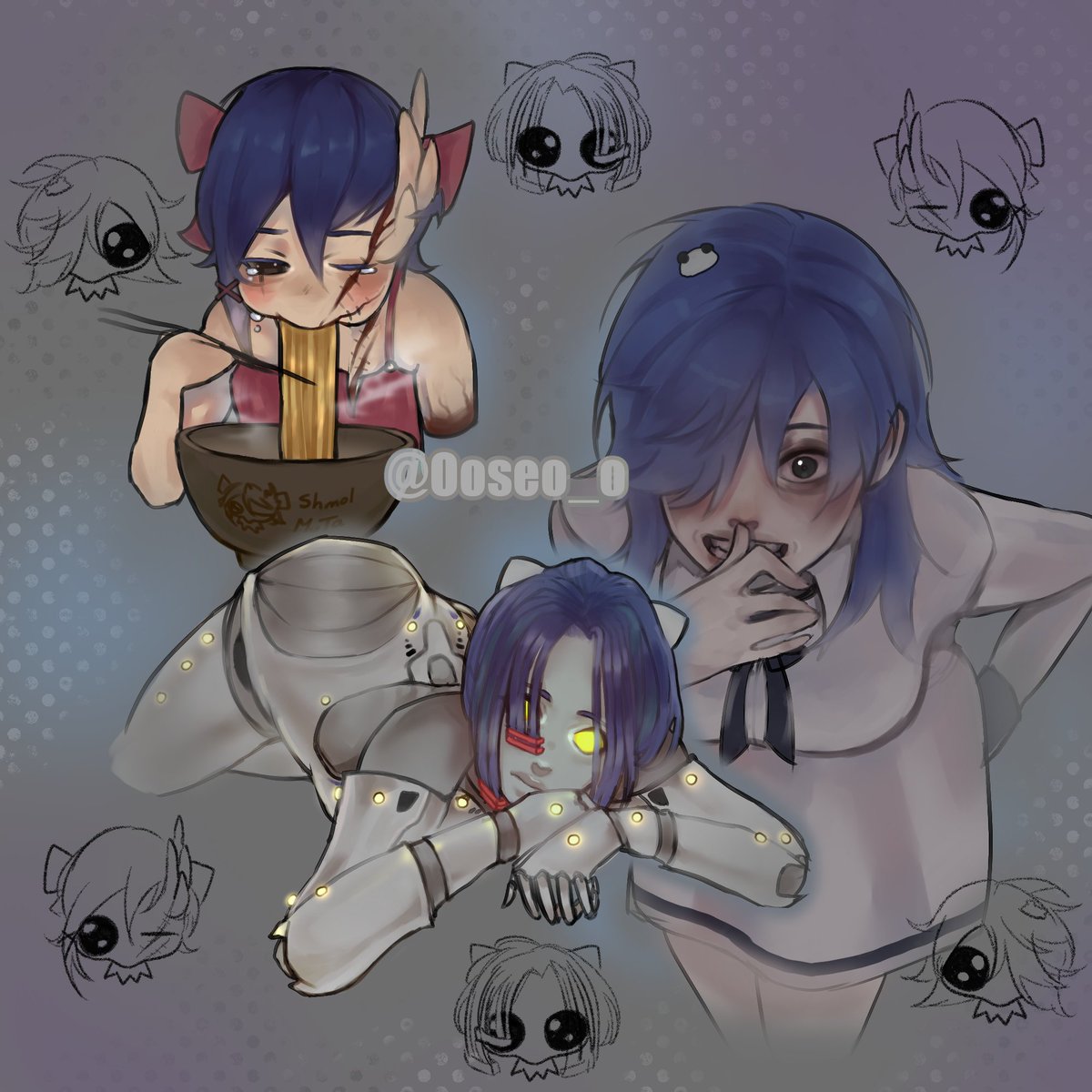 Ooseo_o's tweet photo. Мои три любимки <3

#MiSide #Fanart #art https://t.co/UMdVLwHbPw