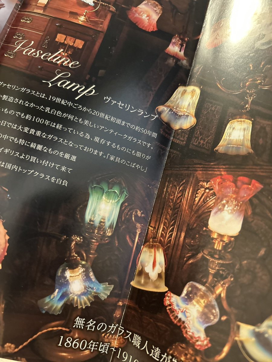 旅行先で立ち寄った
福島の「家具のこばやし」さん

ヴァセリンランプに一目惚れ☺️💡

お家自体はアンティーク調にしないので
アクセントとして一つどこかに使いたいな。

めーっちゃ可愛かった💕