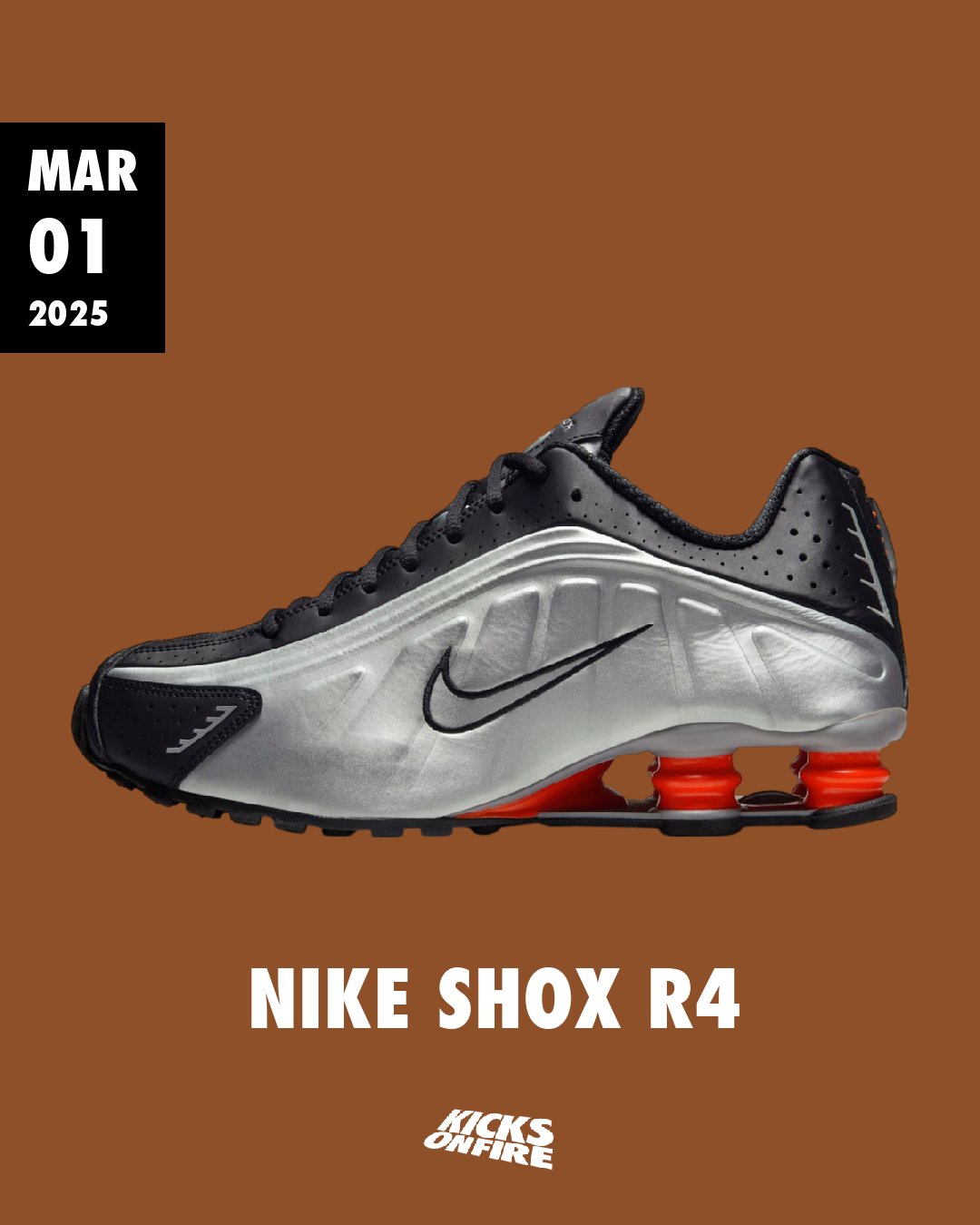 ☆送料・関税込☆Nike★(W) Shox R4★llic Silver Red★ HQ1988-002 Nike Shox R4 Metallic Silver Red (2025) (Men's