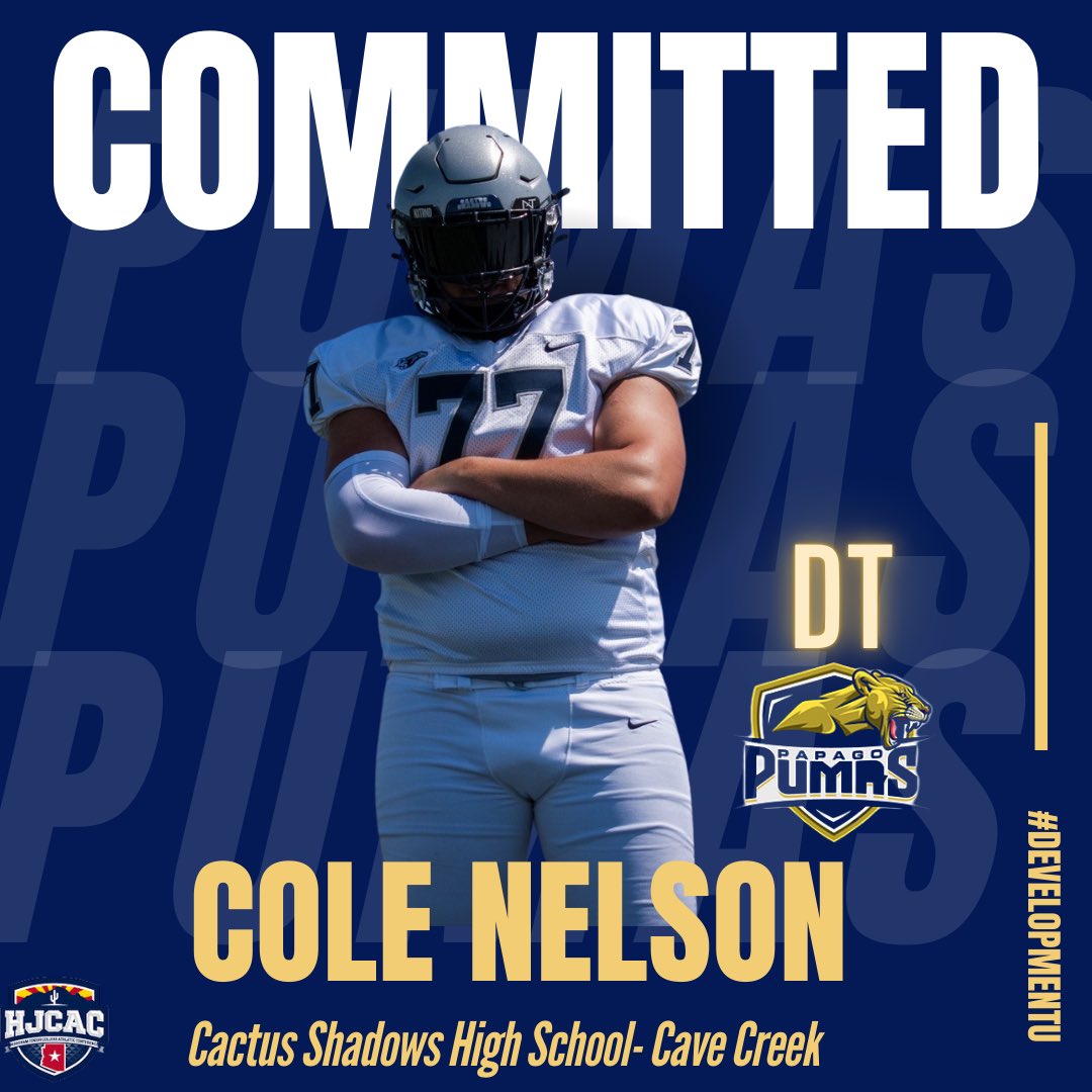 Cole (@colenelson65) on Twitter photo After a conversation with <a href="/CoachBStro/">Coach Strother</a> I am blessed to announce my commitment to Papago juco football program thank you to my coaches friends and family who have been with me during my football journey I am blessed and ready for the years to come #AGTG After a conversation with <a href="/CoachBStro/">Coach Strother</a> I am blessed to announce my commitment to Papago juco football program thank you to my coaches friends and family who have been with me during my football journey I am blessed and ready for the years to come #AGTG