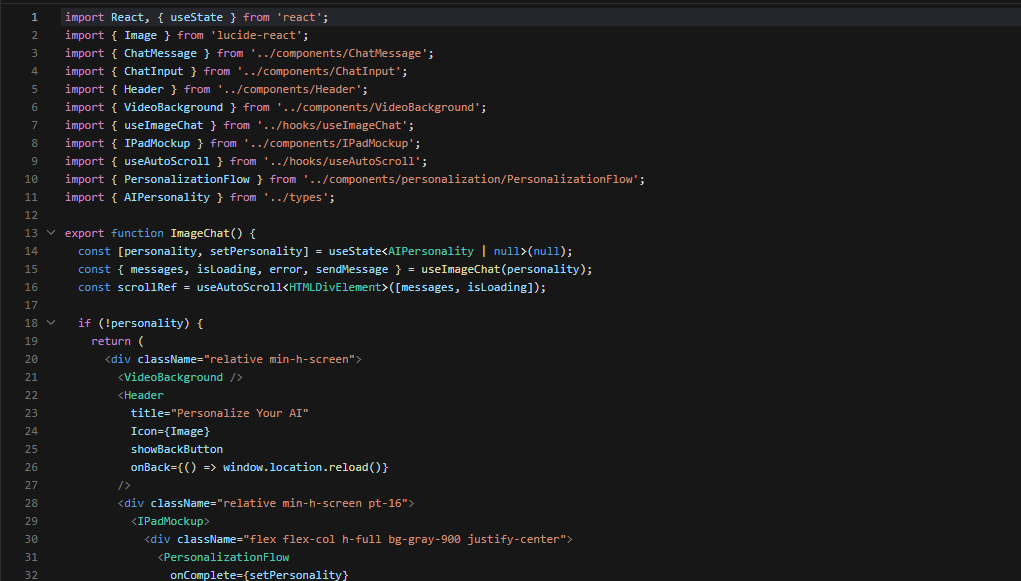 CustomizeAI's tweet image. Now Image Chat is fully integrated and functional.