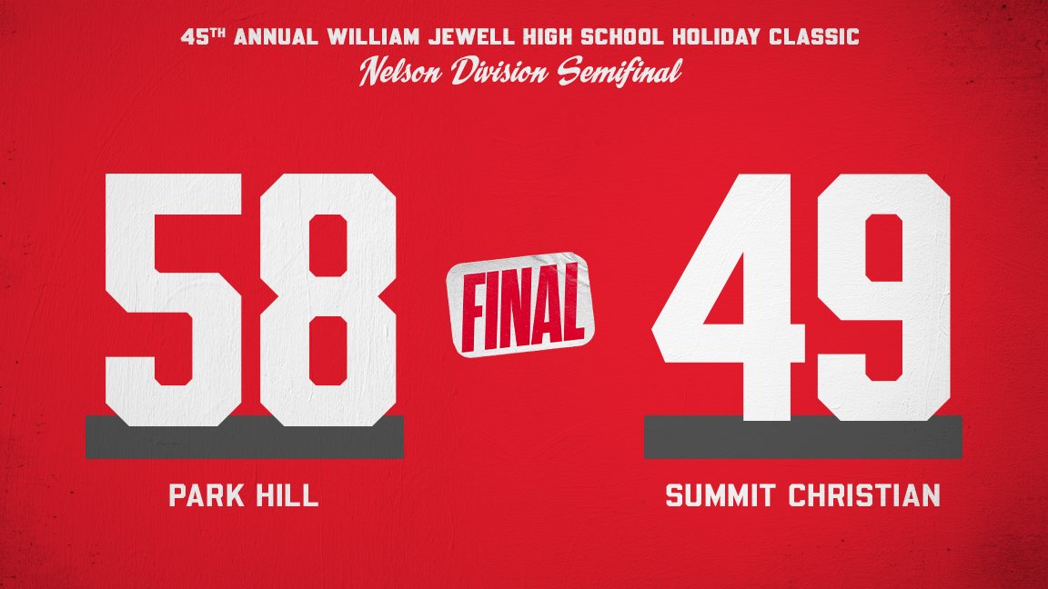 FINAL 

Park Hill rallies to secure their spot in the championship game of the Nelson Division! 

Summit Christian will face off with Liberty North for third place.