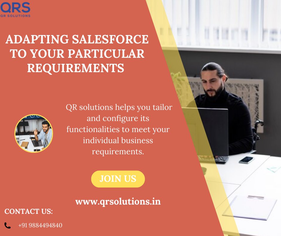 QRS_India's tweet image. With our customization expertise, you can make the best use of Salesforce CRM customization possibilities. Join us! surl.li/drpusy #salesforcecustomization #salesforceappcustomization #salesforceconfigurationmanagement #QRsolutions