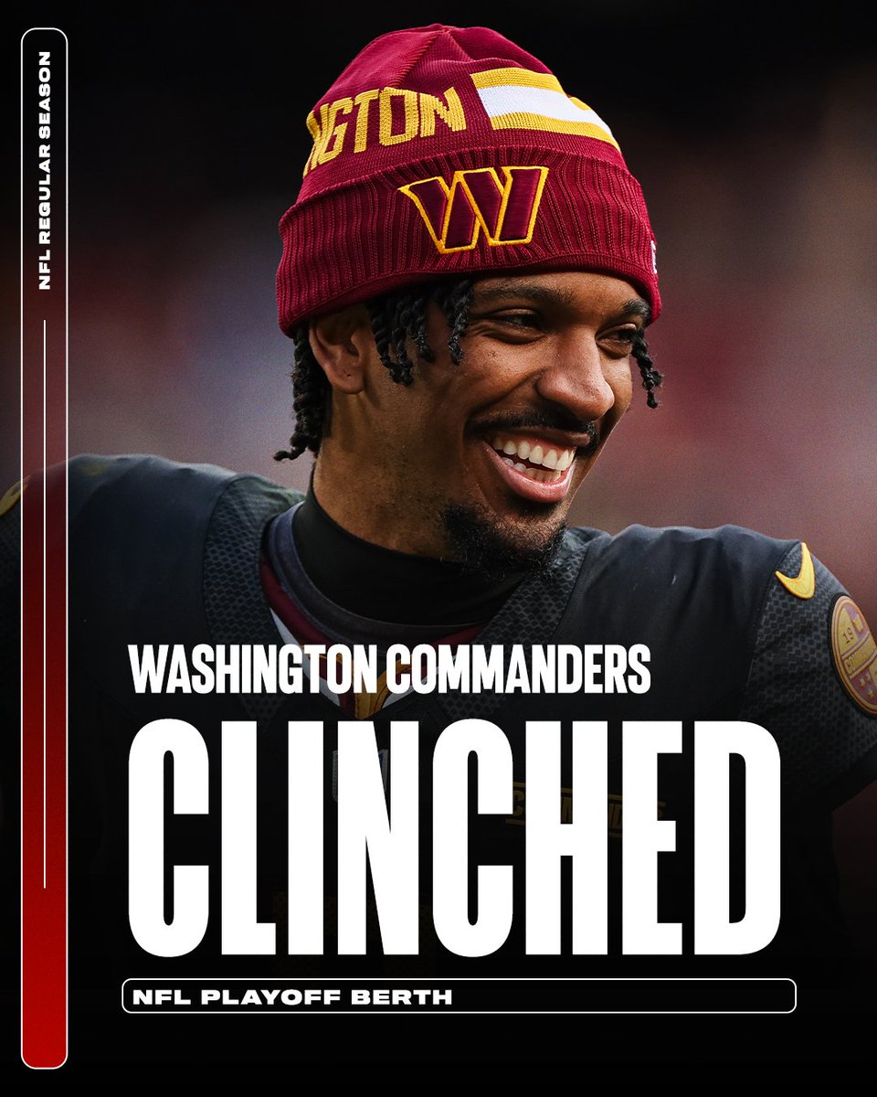 The Commanders are in the playoffs for the first time since 2020! 👏
