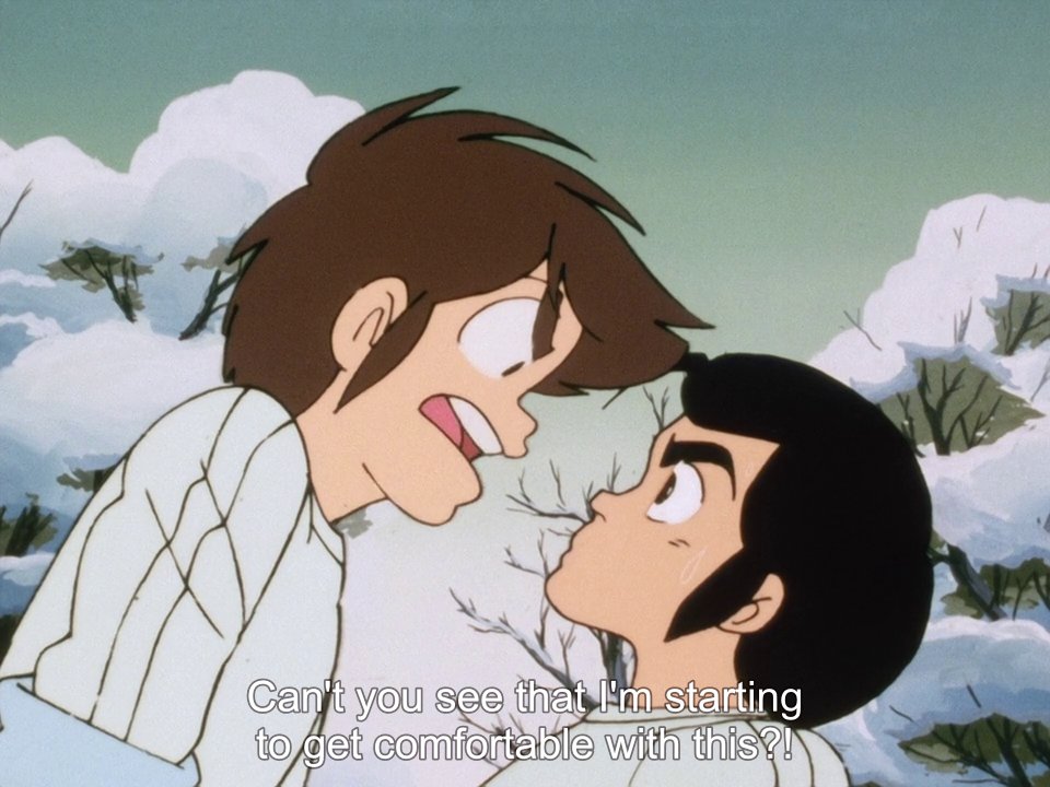 Ochan30's tweet photo. Yeah...uh...Ataru X Shutaro shippers having a field day here!
#UruseiYatsura #LUM #ThoseObnoxiousAliens #Episode94 #AnimeRetroRewatch @DigiRanma https://t.co/otQyqlNJLQ