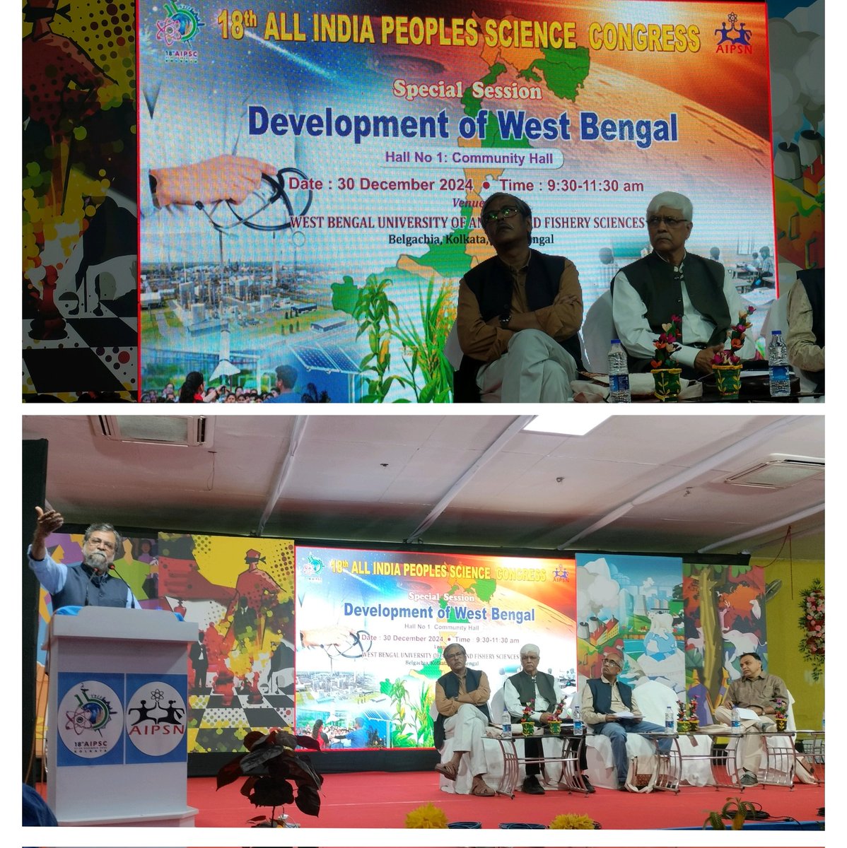 gsaipsn's tweet photo. 30 Dec Special session on Development of West Bengal
#18AIPSC 18th All India People's Science Congress @Kolkata 27 Dec to 30 Dec https://t.co/5Gka4335wb