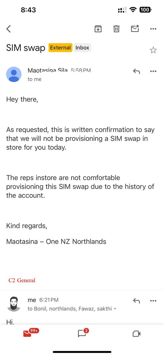 FawazSyedAhmed's tweet image. @onenzofficial very poor customer support by one NZ Northlands Papanui. 
#letsgetconnected but not through #Onenz
