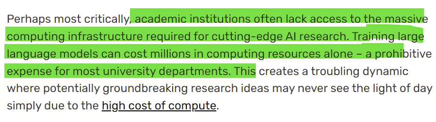 ThetaUniv's tweet image. wow, @Business_AI covered @Theta_Network 's CEO @mitchliu 's article describing how #blockchain is leveling the #AI playing field. hmmmmm, "Industry #AI models are, on average, 29 times larger than those developed in #universities..."

"Academic institutions often lack access to