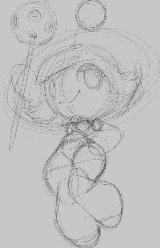 More Luna sketches. My attempt at a redraw of the official poses.