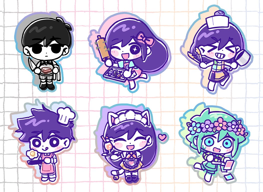AUBREY(OMORI) ,BASIL(OMORI) 「I helped with some omori collab art this」|Ici╹▽╹@ schoolのイラスト