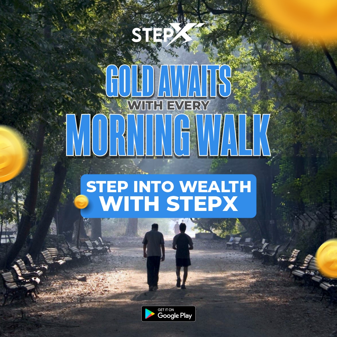Stepxhealth's tweet image. GOLD awaits with every morning walk! Step into wealth and wellness with STЕРХ.

Your journey to a golden future starts now! ✨

#GoldInEveryStep #StepIntoWealth #HealthyLifestyle #MorningWalkGoals #WalkAndEarn #StayActive #GoldenPath #FitnessJourney #WealthAndWellness