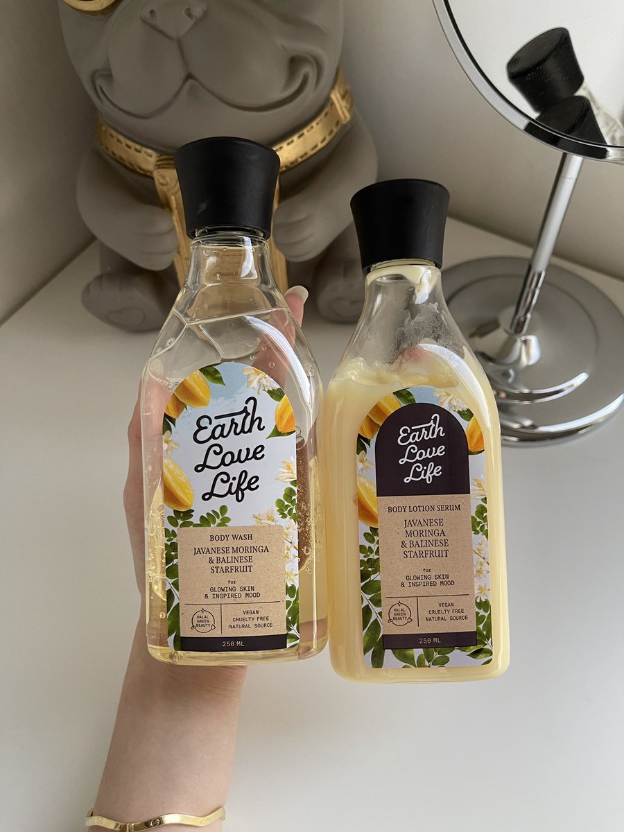 leyareen's tweet photo. udah botol kedua pakai body wash earth love life 💛🫧

dicombo sama lotion nya bikin wangi badan fresh tahan lama 🫰🏻 https://t.co/gfoi3KeevS