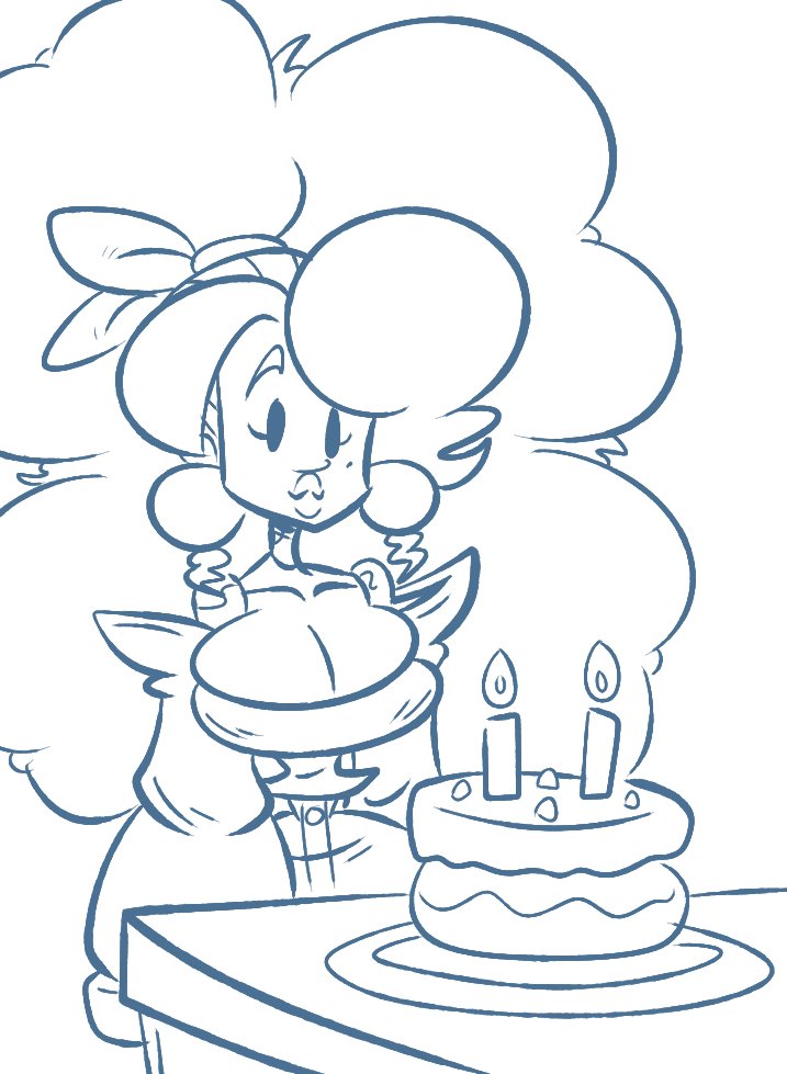 TotallyRubot's tweet photo. I almost forgot to draw something for Brandy's birthday, have a quicky  doodle because I spent all day playing Majora's Mask, my bad...! https://t.co/N12FeZjVpb