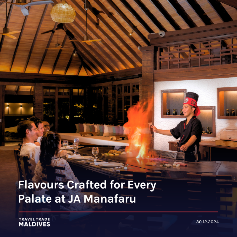 traveltrademv's tweet photo. #TTMTakeover: At JA Manafaru Maldives, the award-winning culinary team is dedicated to crafting unforgettable experiences across seven exceptional dining outlets.
#TTMTakeover #TravelTradeMaldives #Maldives #BestOfMaldives #MustVisit #JAManafaru #TheRealMaldives