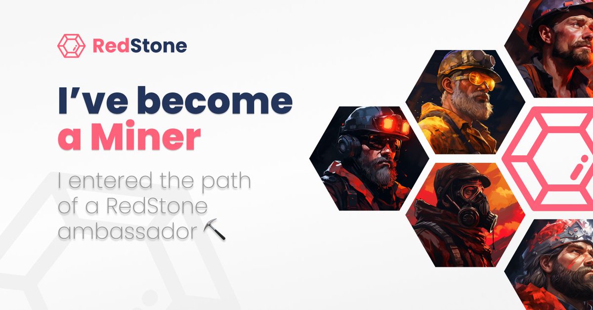 I've embarked on the <a href="/redstone_defi/">RedStone ♦️</a> ambassador journey ♦️

Spreading the word about the groundbreaking Oracle solution and joining the vibrant Miner community ⛏️

Together, we'll shape the future! #RedStoneMiners