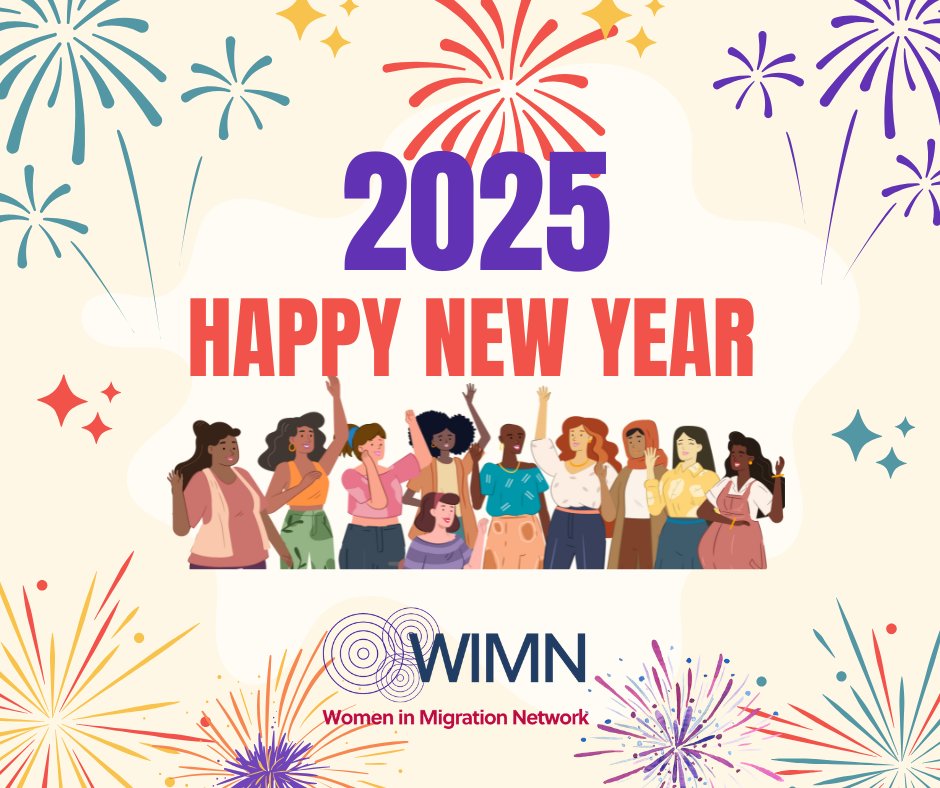 Sending our friends, partners and allies a message of solidarity, justice and peace in 2025! Please consider an end-of-the-year donation to WIMN to help us meet the challenges of the coming year. Thank you and best wishes to all! womeninmigration.org/donate/ #MigrantRights