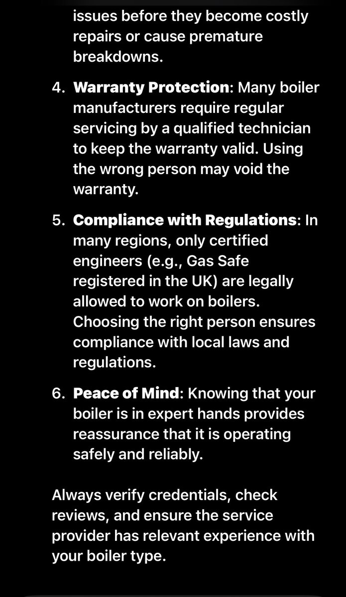 adamphsltd's tweet image. Reasons to get your boiler serviced and by the right person, we are backed by great regular reviews.      Call Adam 07917 729 172 #localplumbers #homeowners #gaschecks #fyp #bolton #boilerservice #Bolton #bury #customersatisfaction #landlordgassafetycheck #baxi