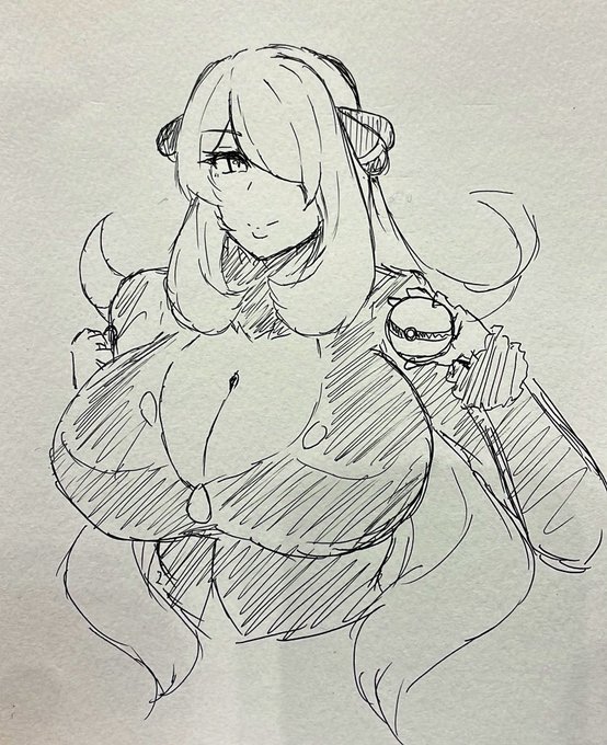 コミケで描いたシロナさんrkgk 