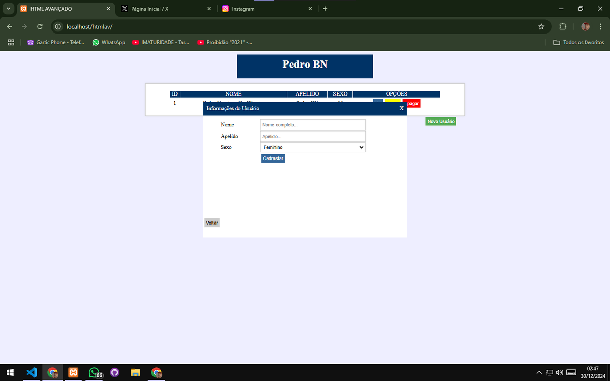depois de 40 dor de cabeça e 50 surtadas o script funcionou sozinho tmccccccccccc🤡🤡