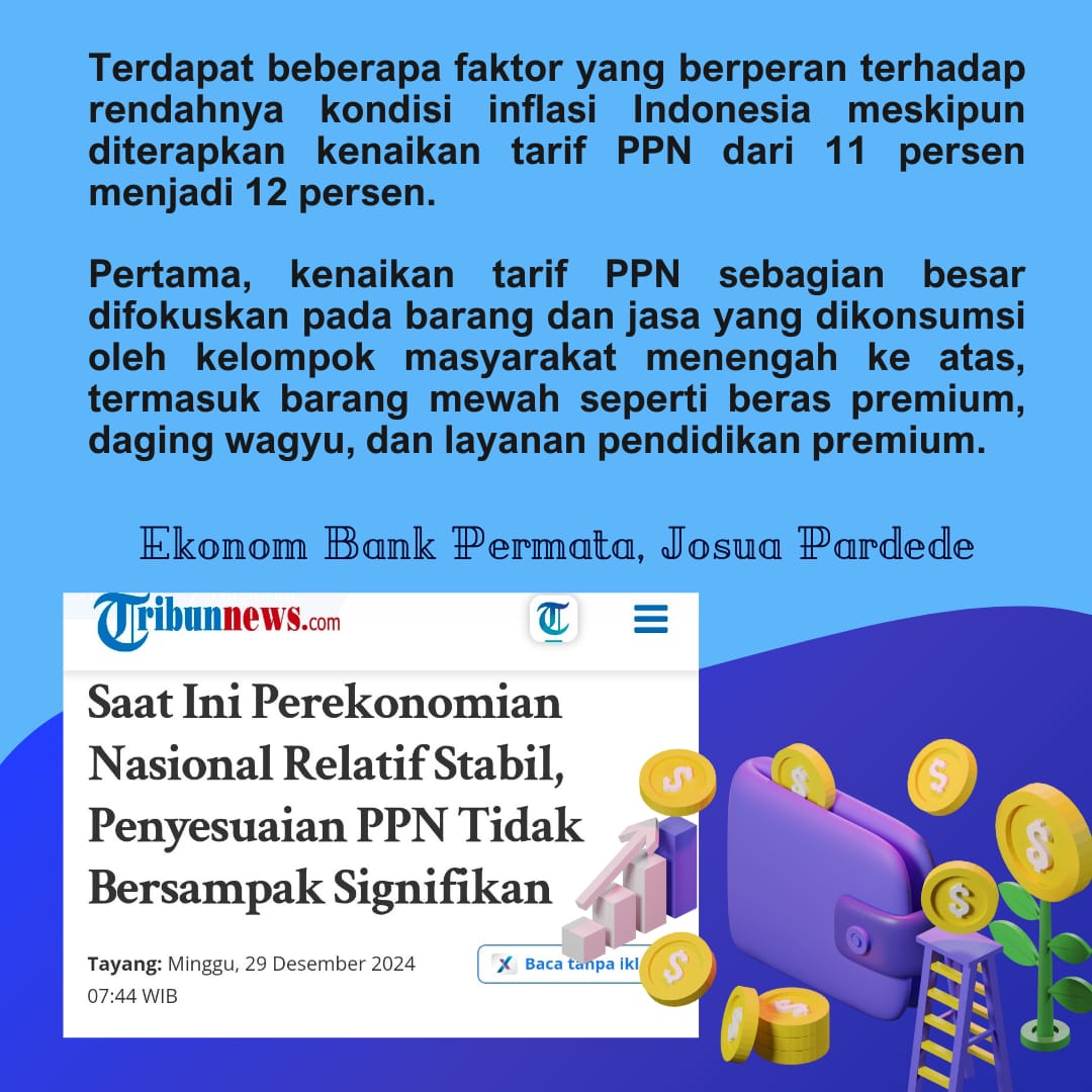 NasorEsa's tweet photo. Analis menyampaikan bahwa penyesuaian PPN tidak berdampak signifikan. Jadi jangan khawatir

#PPNKembaliUntukRakyat https://t.co/0xqNTbAnZt