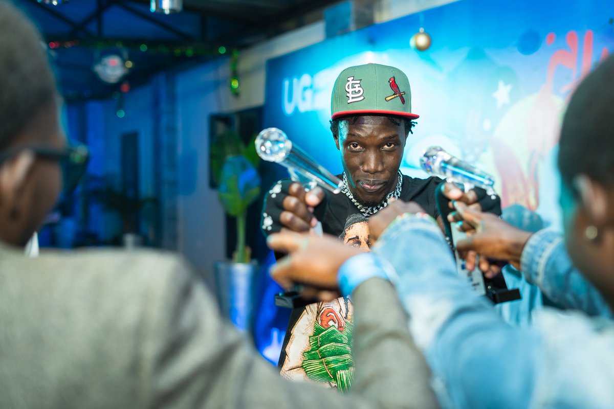 officialughha's tweet image. We had to cal it E for energy!
Northern Rapper of the year @eceeug_ also took home the collaboration of the Year award for the song Lean (with @PsychoYP )
#UGHipHopAwards2024
#UGHipHopAward24
