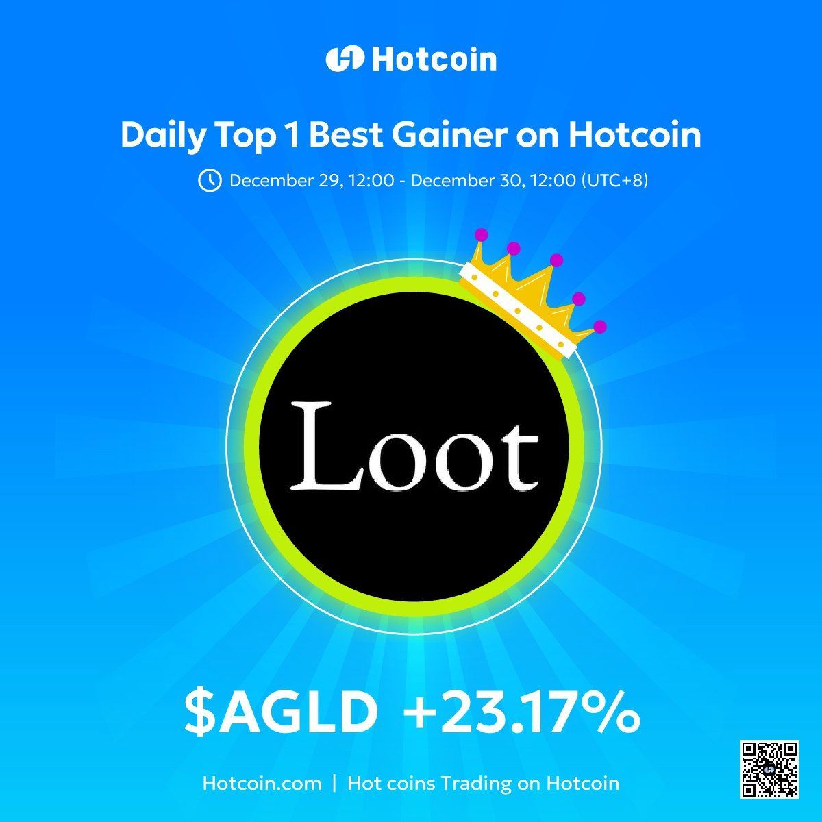 AGLD @AdventureLayer went up 23.17% within a day! 📈 Loot is an  on-chain-generated adventure gear that is open to community-driven  expansion. AGLD (Adventure Gold) is its ecosystem token, with each Loot NFT