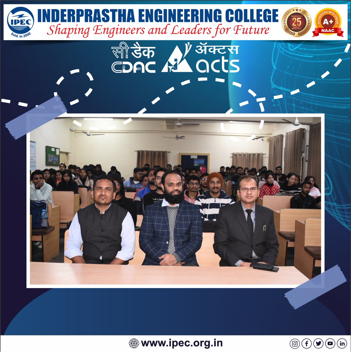 ipecgzb's tweet image. A Glimpse into Cybersecurity  The Cyber Security Club at IPEC, in collaboration with C-DAC, New Delhi, hosted an insightful seminar on the Fundamentals of Cyber Security
#CyberSecurity #CDAC #TechSeminar #ipec #ipec30 #FundamentalsOfCyberSecurity #EngineersOfTheFuture