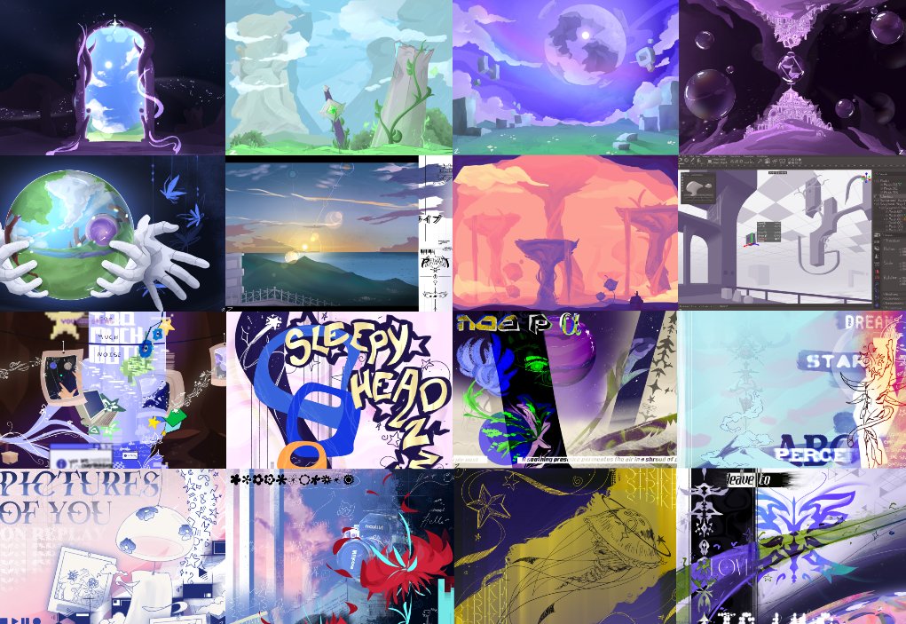 hyperfantasia's tweet image. #2024artsummary
I skipped a lot but i couldnt shove it all on the same canvas <3
shoutout to my 11 followers tganks for the support