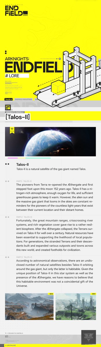 [Talos-II]

Talos-II is a natural satellite of the gas giant named Talos.

#ArknightsEndfield #Endfield #EndfieldBetaTest