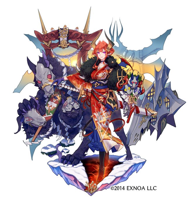 【告知】DMM GAMES様「御城プロジェクト:RE」にて「[正月] 城塞都市ディーテ (池澤春奈さん)」のイラストを描かせていただきました! #城プロRE 