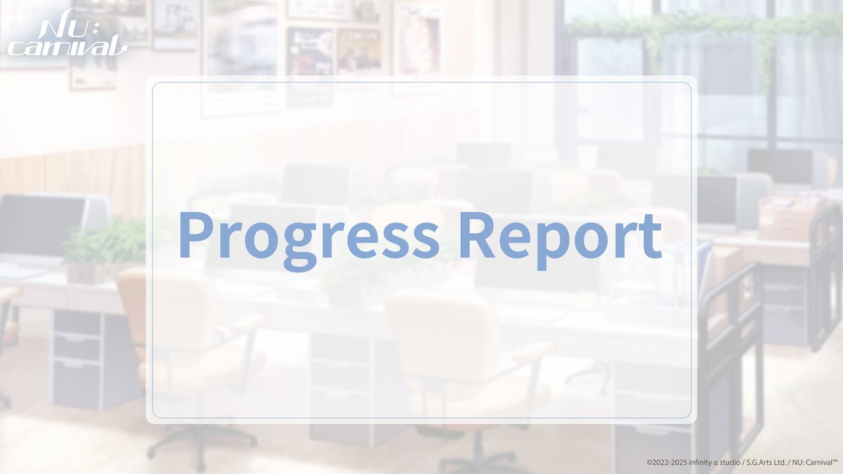 📢 Progress Report

Dear Players:

Thank you for supporting and accompanying NU: Carnival. To keep players who care about NU: Carnival updated, we'd like to share the latest progress on various development projects and licensing collaborations:

🔹Cabin System

The initial